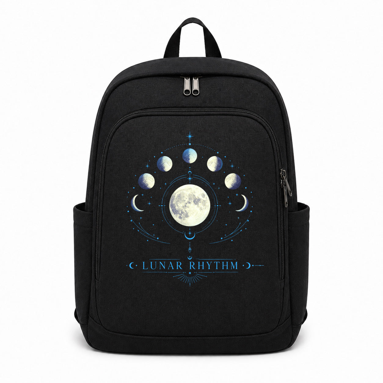 Lunar Rhythm Moon Phase Graphic Backpack
