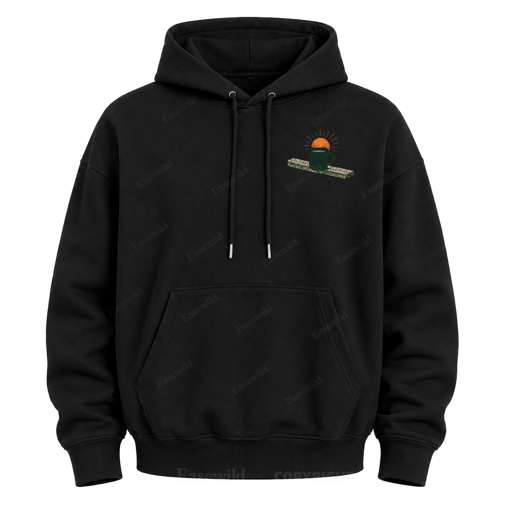 Morgenstunden am See Grafik-Hoodie