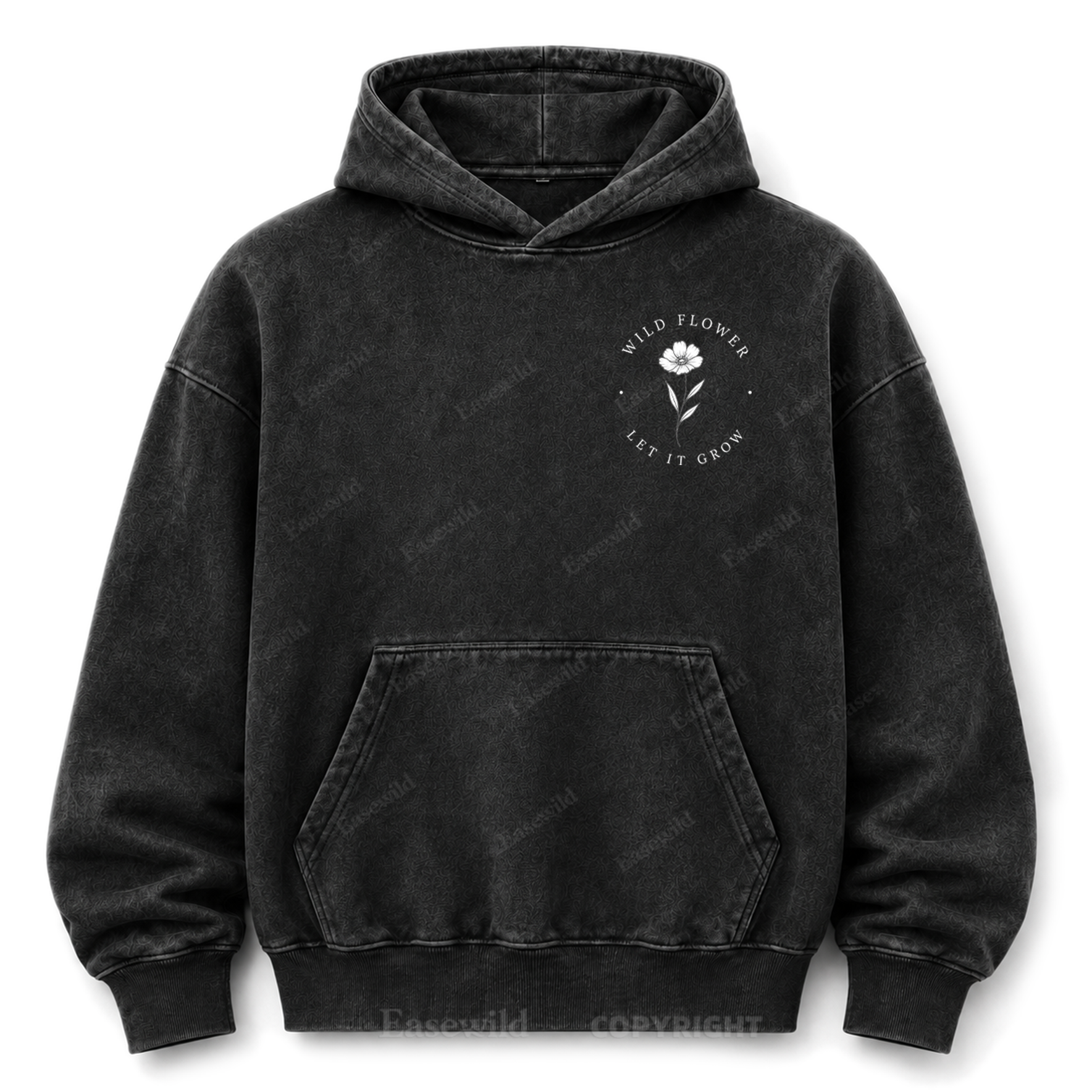 Wildflower Bouquet Washed Graphic Hoodie