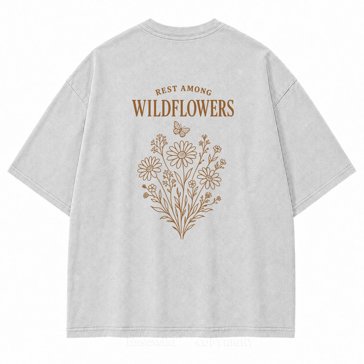 Rest Among Wildflowers Graphic Back Print Tee