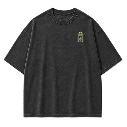 T-Shirt mit „Leave A Light On“-Grafikprint