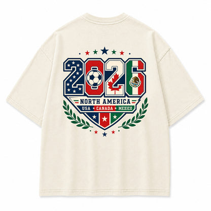 2026 North America Football Graphic T-Shirt