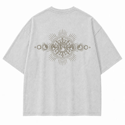 Solar Lunar Cycle Celestial Graphic T-Shirt