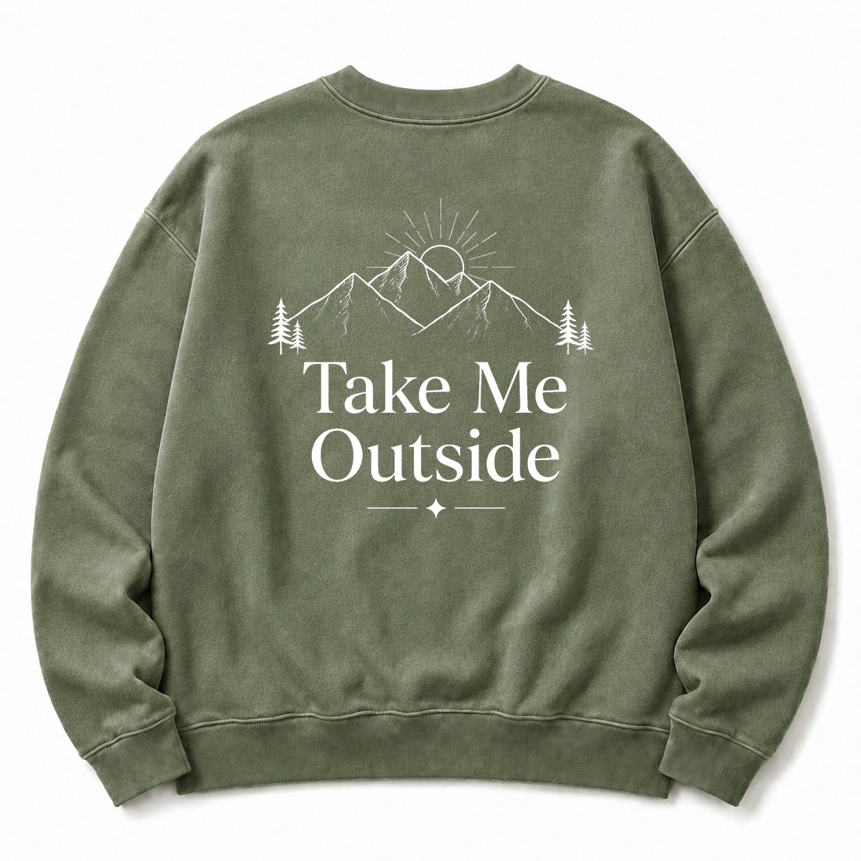 Take Me Outside Washed Grafik-Sweatshirt
