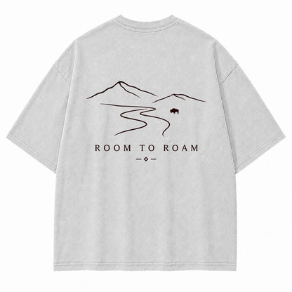 Room to Roam Mountain Bison Graphic T-Shirt