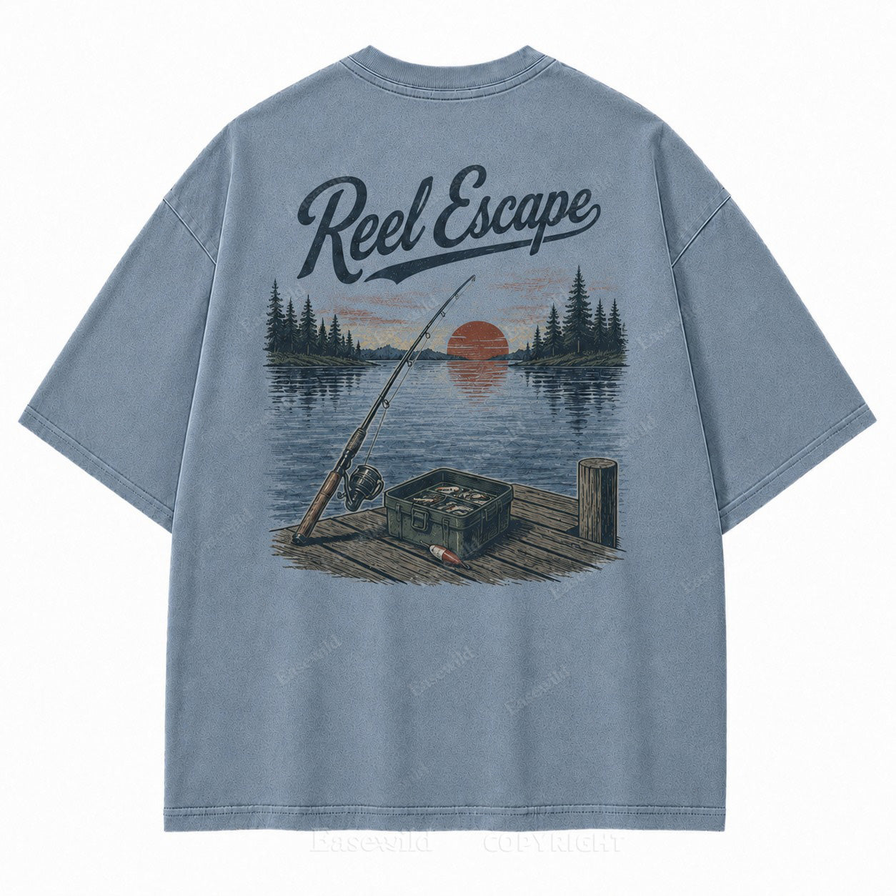 Reel Escape Lake Fishing Tee