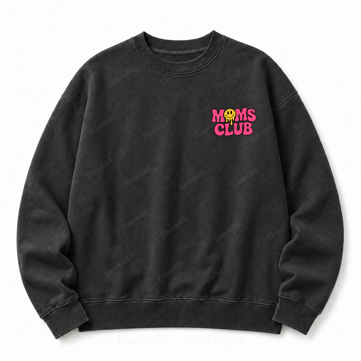 Overstimulated Moms Club Washed Graphic Sweatshirt