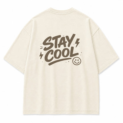 Stay Cool Smiley Graphic T-Shirt