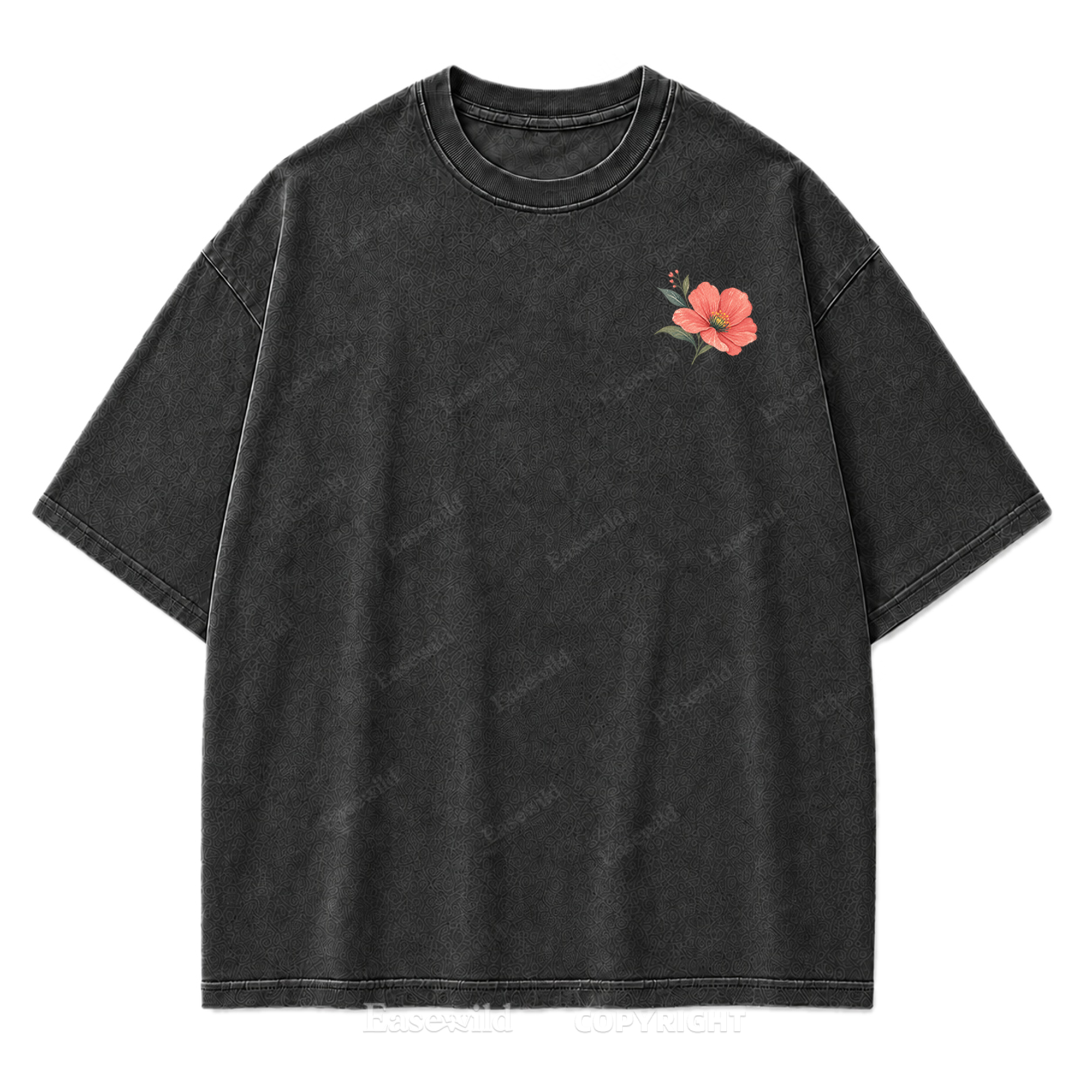 Soft Bloom Floral Washed Print Tee