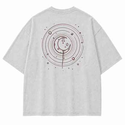 Celestial Moon Orbit Graphic T-Shirt