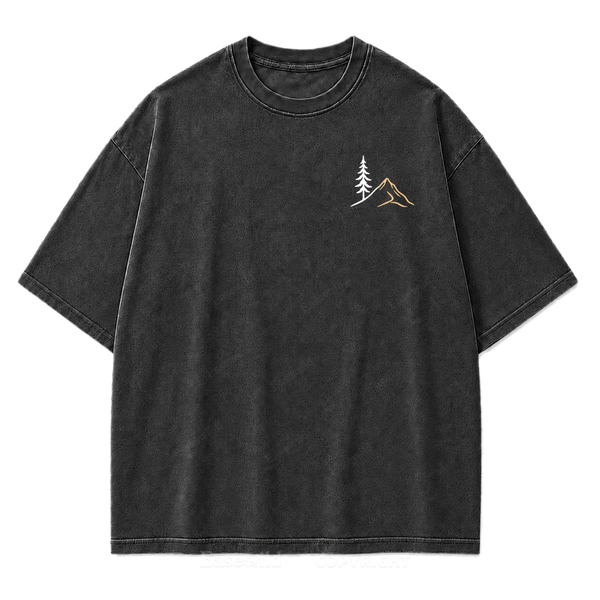 Stay Wild Stay Free Horizon Washed Print Tee