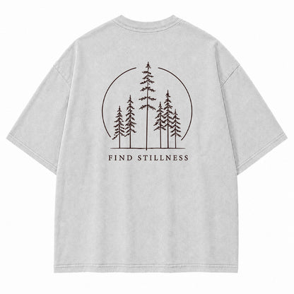 Find Stillness Pine Forest Graphic T-Shirt
