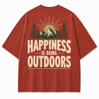 Happiness Lives Outside Tee