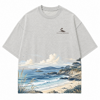 Seabreeze Cove Coastal Graphic T-Shirt