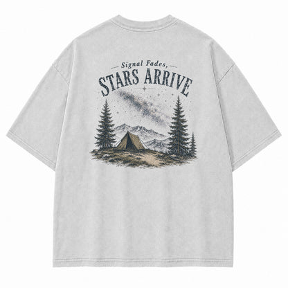 Signal Fades Stars Arrive Graphic T-Shirt