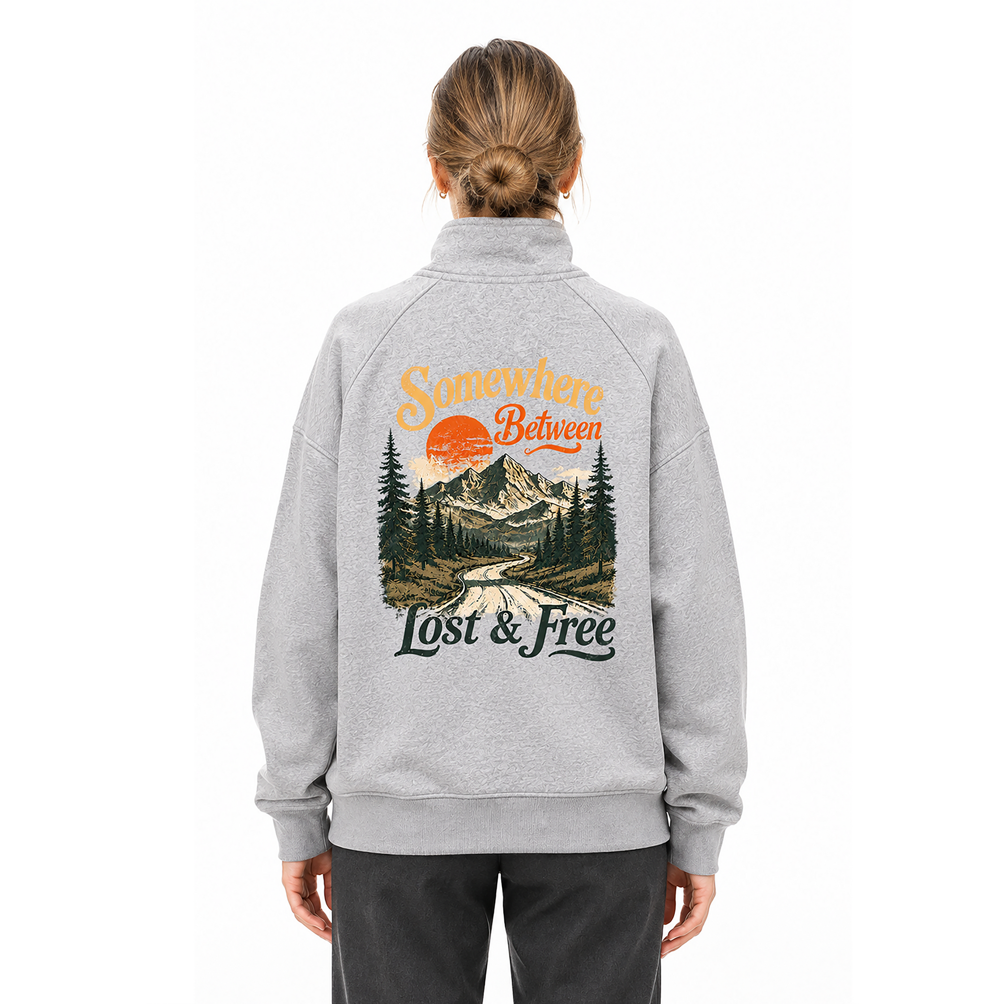 Quarter-Zip Pullover Sweatshirt