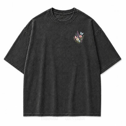 Live Wild Bloom Free Floral Art Print Tee