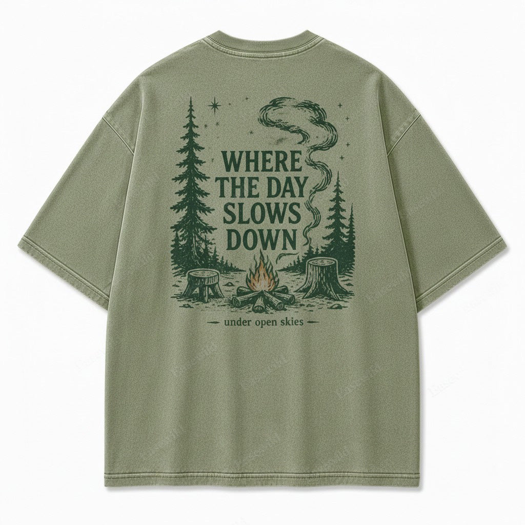 T-shirt graphique Ciel dégagé Jour tranquille