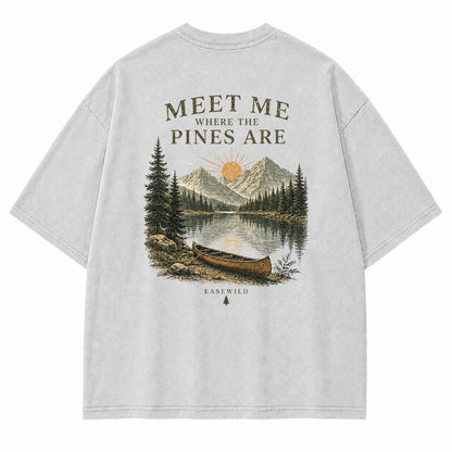 Pine Lake Escape Grafik-T-Shirt