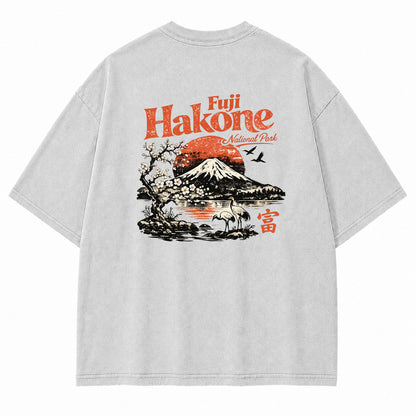 Fuji Hakone Mountain Vintage Graphic T-Shirt