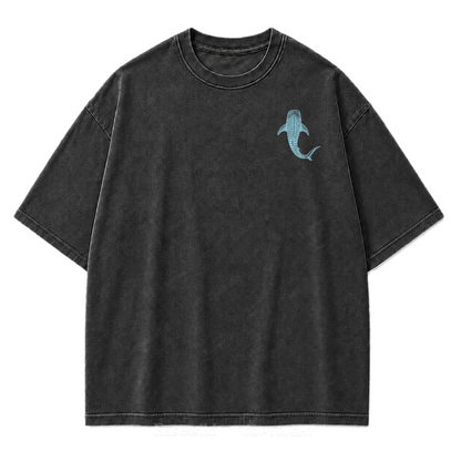 Pacific Whale Shark Washed Print Tee