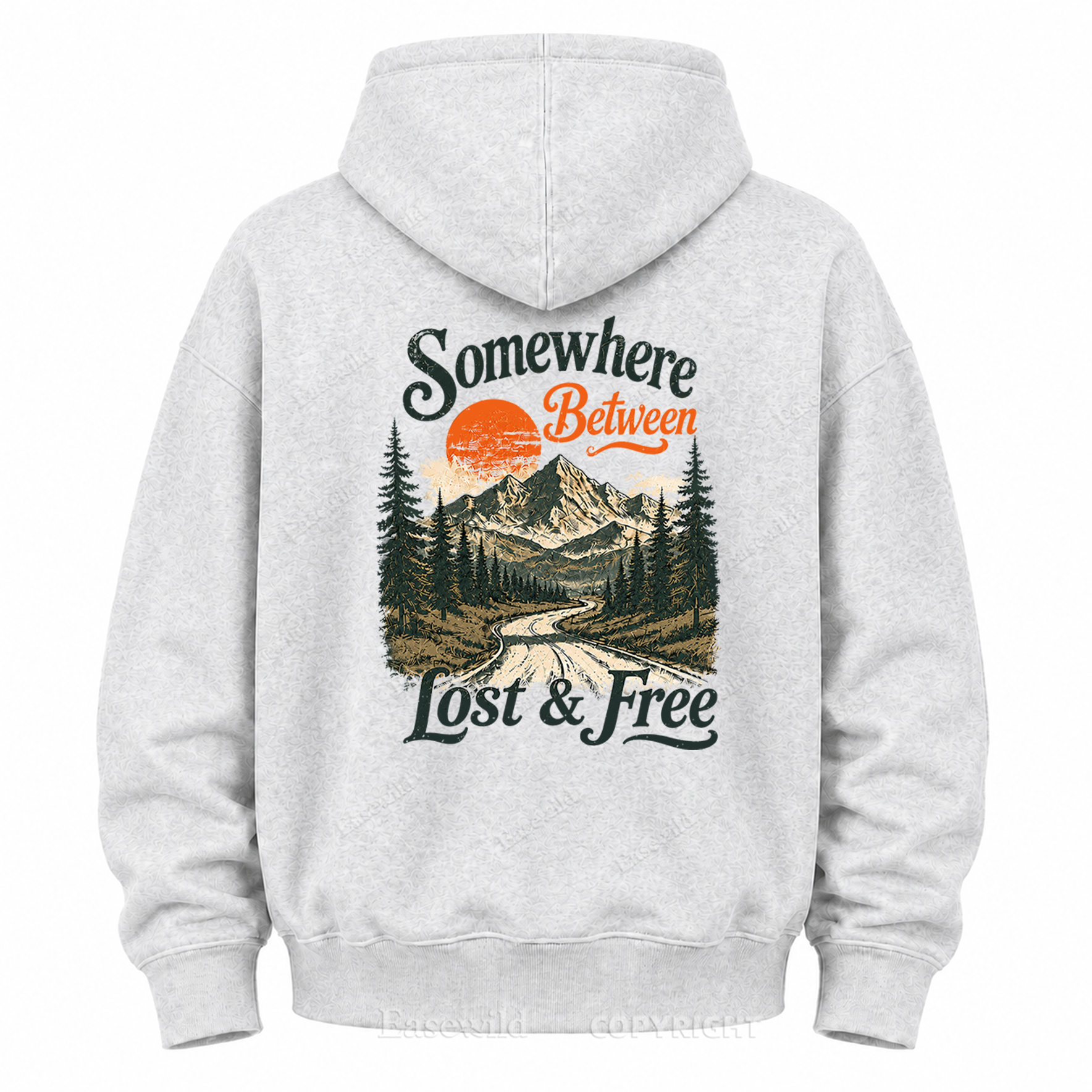 Somewhere Between Lost & Free Graphic Hoodie
