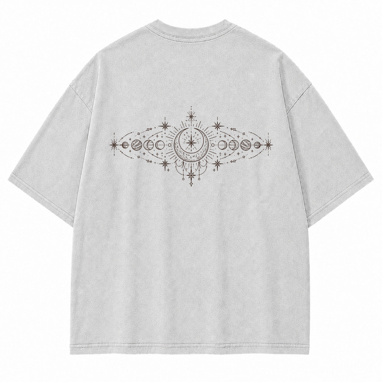 Celestial Orbit Moon Phase Graphic T-Shirt