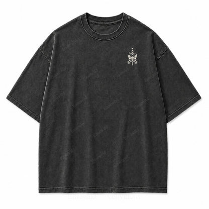 Lunar Magic Celestial Moth Moon‑Phase Graphic Print Tee