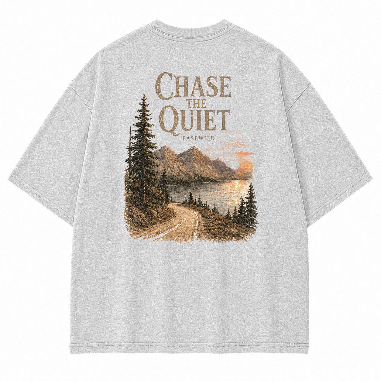 Chasing Quiet See-Berg-Grafik-T-Shirt