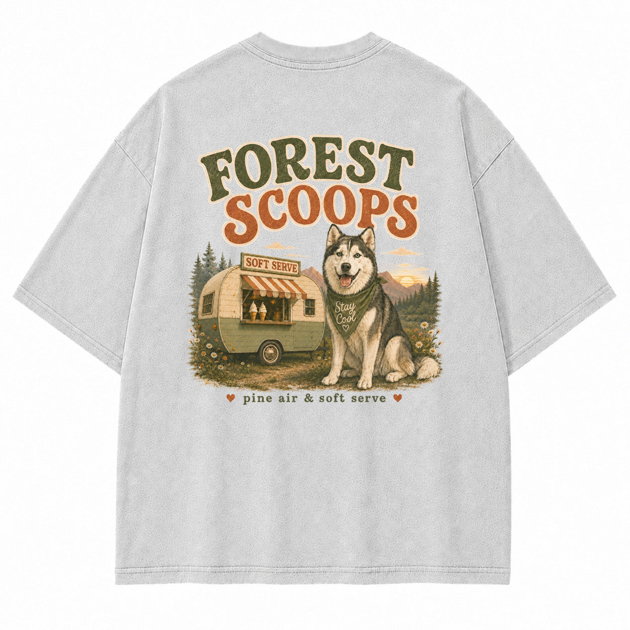 Forest Scoops Husky Graphic T-Shirt