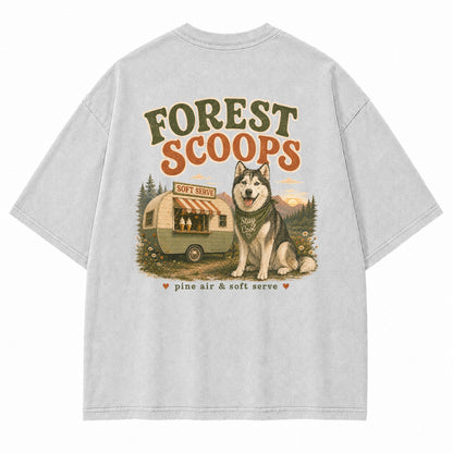 Forest Scoops Husky Graphic T-Shirt