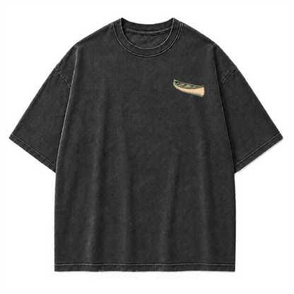 Lake Days Slow Mornings Graphic Washed T-Shirt