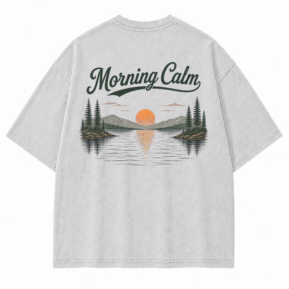 Morning Calm Lake Graphic T-Shirt