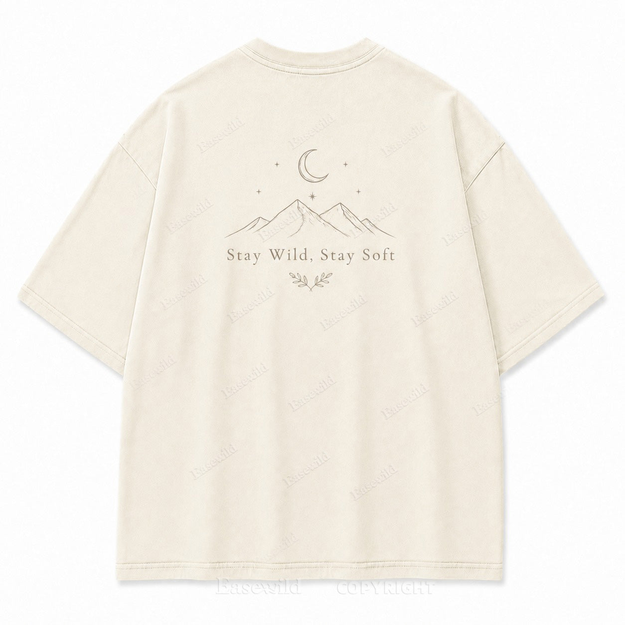 Stay Wild, Stay Soft Minimalist Mountain Tee
