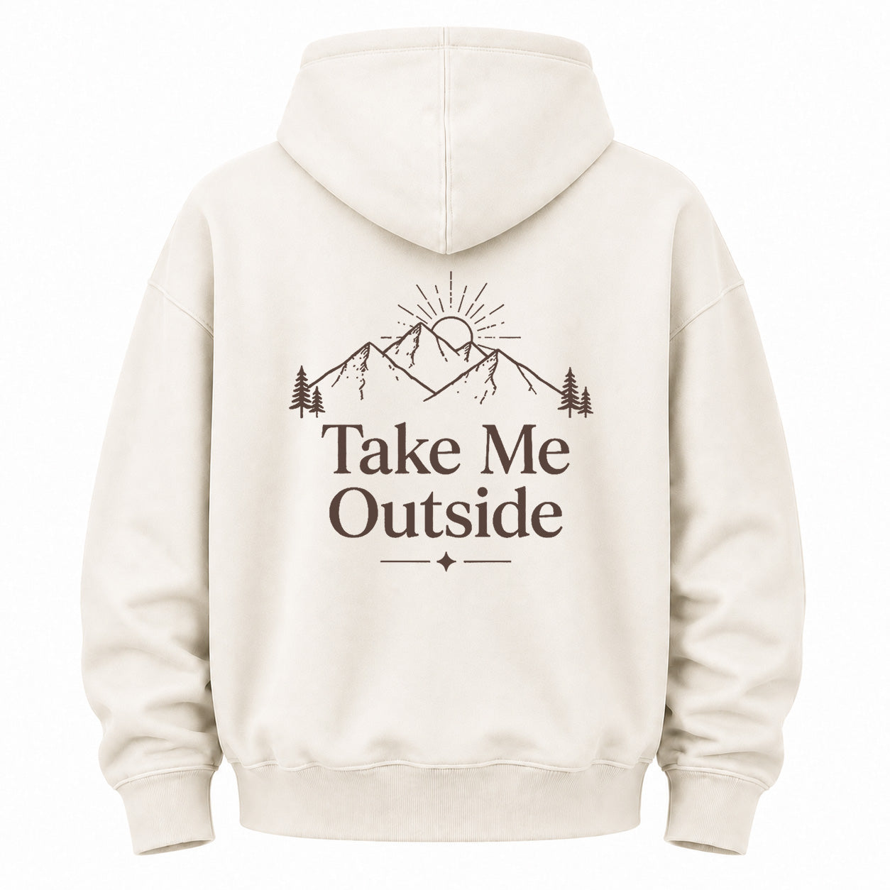 Take Me Outside Graphic Washed Hoodie