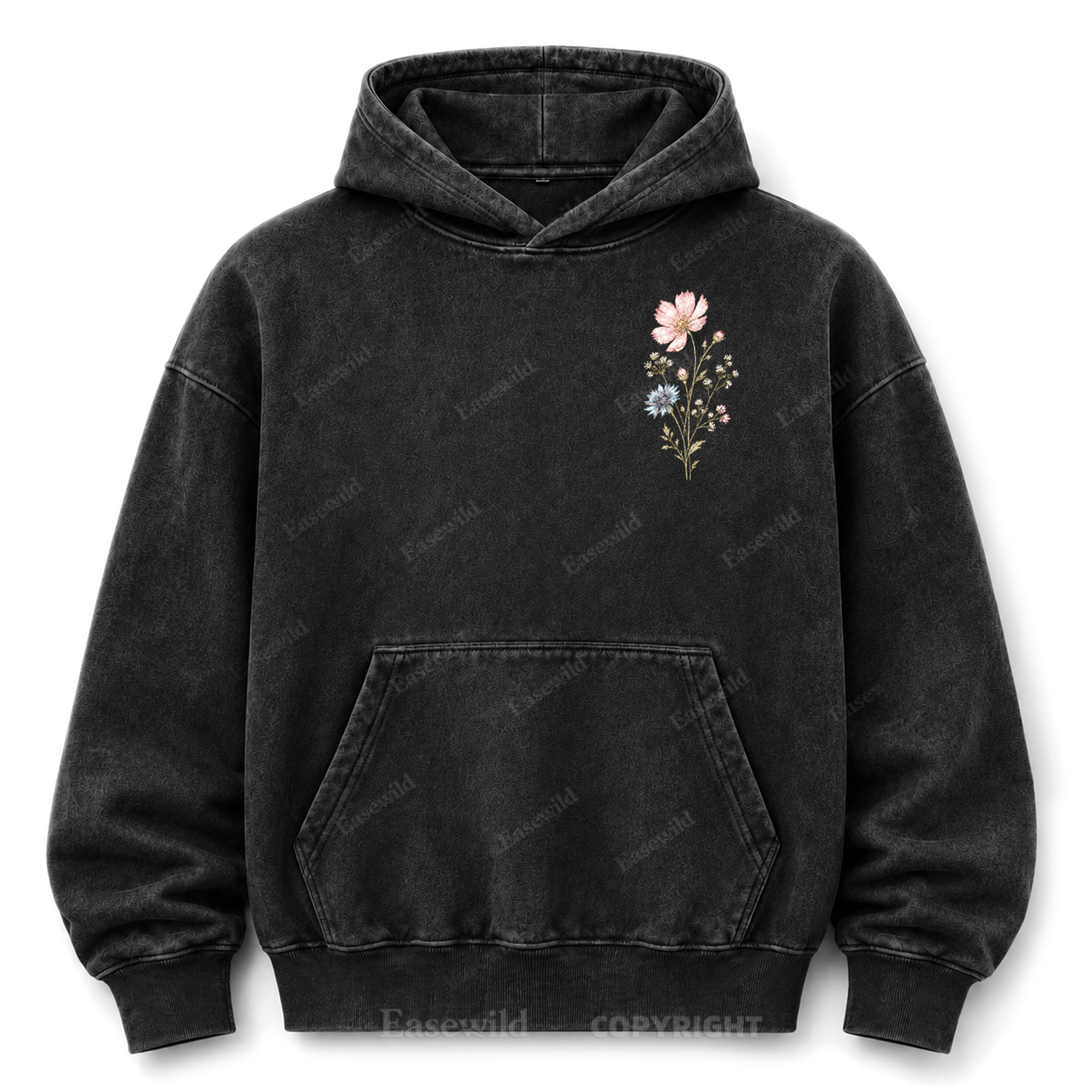 Keep Growing Wildflower Washed Graphic Hoodie