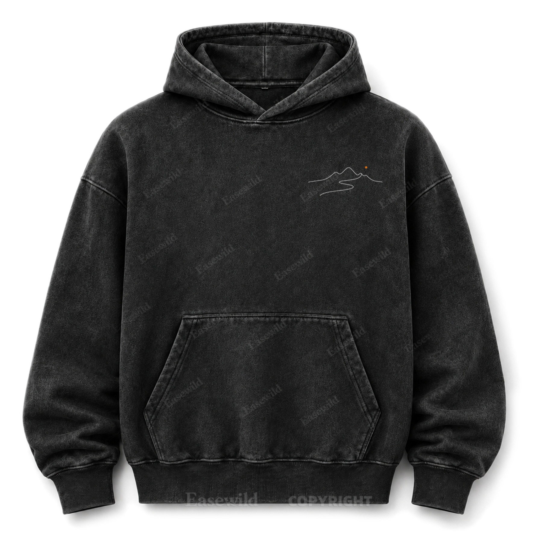 Go Where You Feel Truly Alive Washed Graphic Hoodie