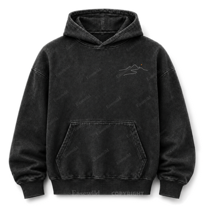 Go Where You Feel Truly Alive Washed Graphic Hoodie