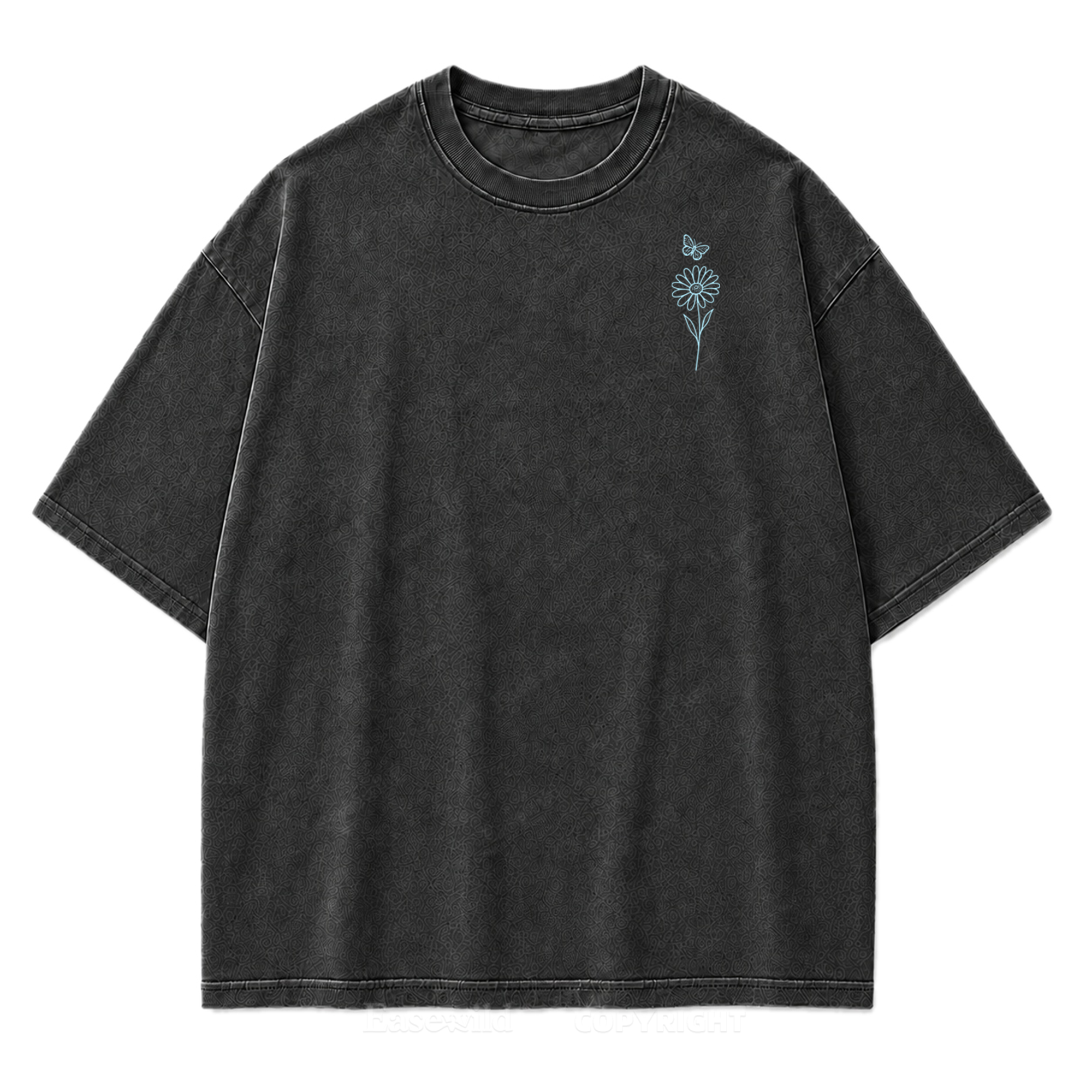 T-Shirt mit Wildblumen-Grafikdruck „Rest Among Wildflowers“