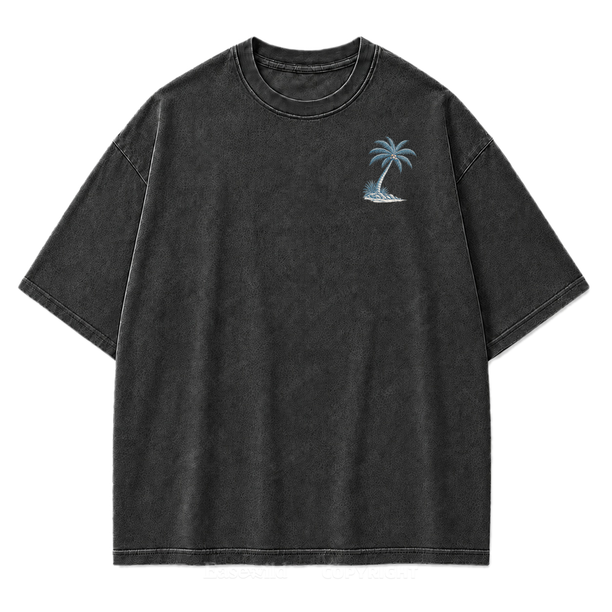 Salty Soul T-Shirt mit Küsten-Print im Used-Look