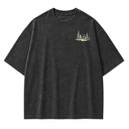 Find Me Offline T-Shirt mit Waschung