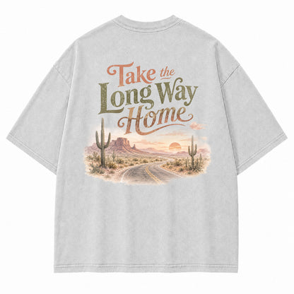 Take the Long Way Home Desert Graphic T-Shirt