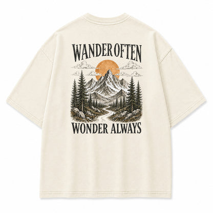 Wander Often Wonder Always Graphic T-Shirt