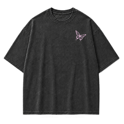 Butterfly Street Art Graphic Tee