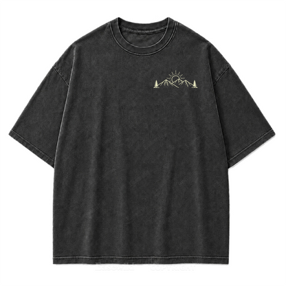 Meet Me Outside Sunrise Washed Print Tee