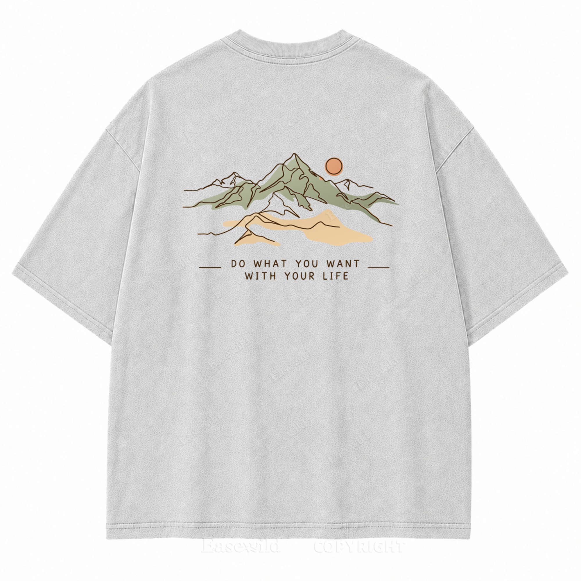Do What You Want with Your Life Washed Back Print Tee