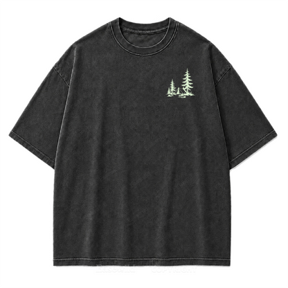 Pinebound Nights Washed Print Tee