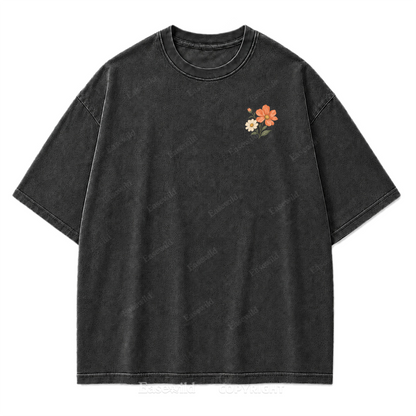 Pastel Wildflower Washed Print Tee