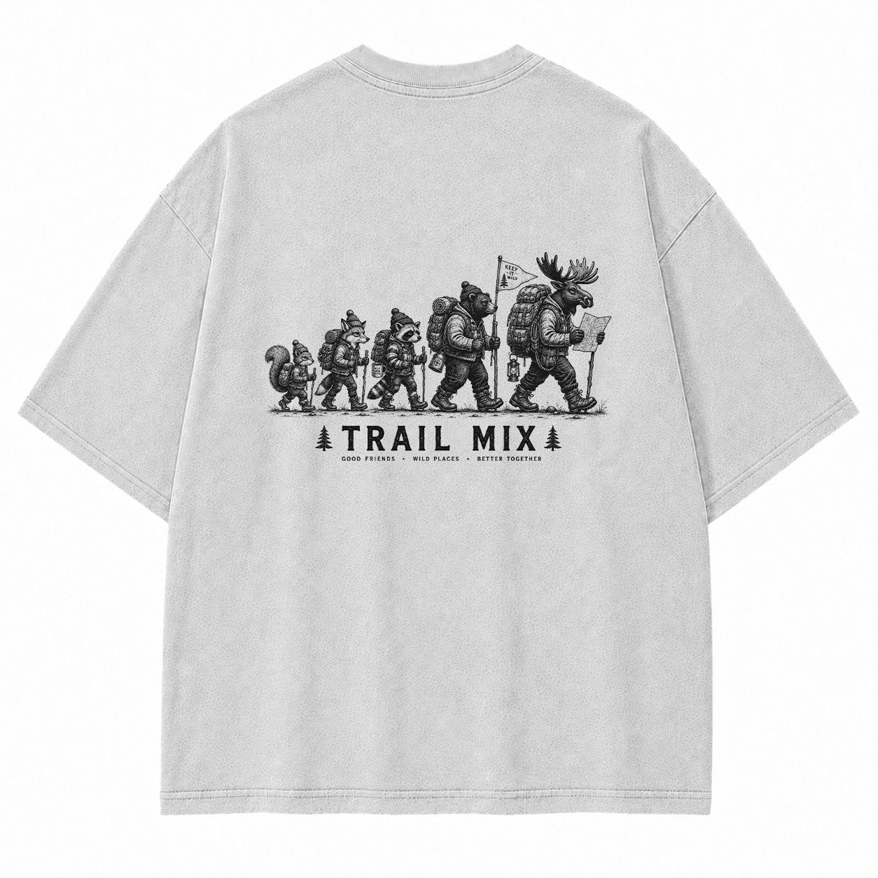 Trail Mix Woodland Hiking Crew Graphic T-Shirt