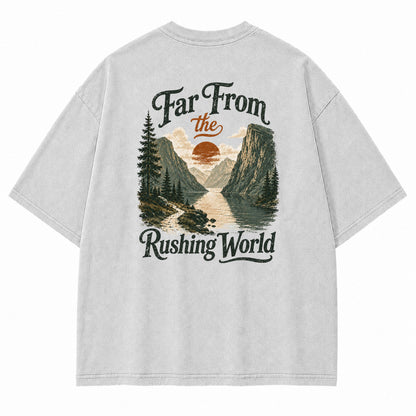 Far From the Rushing World Graphic T-Shirt